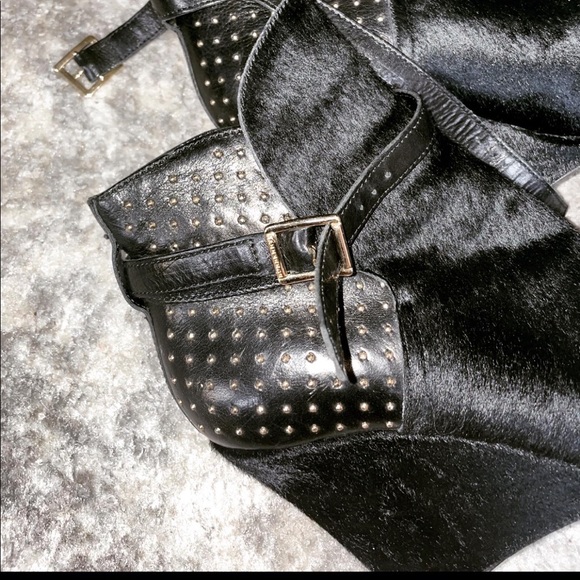 Black fur Burberry prorsum boots size 6.5 - Picture 10 of 10